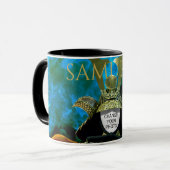 Ändern Sie Ihr Foto, Samurai Helmet Tasse (Vorderseite Links)