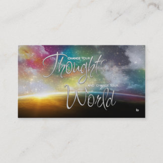 Ändern Sie Ihre Gedanken Affirmation Business Card Visitenkarte
