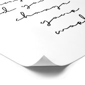 Ändern Sie Ihre Gedanken, und Sie werden Ihre Welt Poster (Ecke)