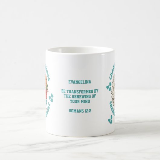 ÄNDERN SIE IHRE WÖRTER Ändern Sie Ihre Mindset-Chr Kaffeetasse (Mittel)