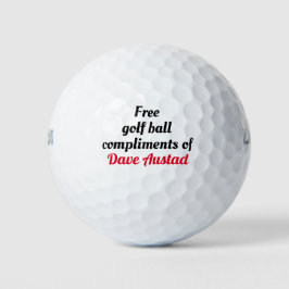 Ändern Sie Ihren Namen. Kostenlose Golf-Kompliment Golfball