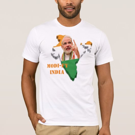 Ändern Sie Indien, Narendra Modi P.M. Indien T - T-Shirt (Vorderseite)