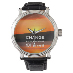 Ändern Sie ist ein Prozess Armbanduhr