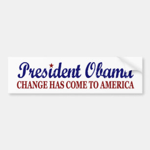 Ändern Sie ist gekommen nach Amerika (Obama) Autoaufkleber
