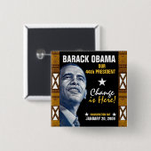 Ändern Sie ist hier! (Kente) Button (Vorne & Hinten)