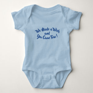 Ändern Sie jeden Text, wir haben einen Wunsch gema Baby Strampler