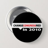 Ändern Sie Kongress-Rot im Jahre 2010 Button (Vorne & Hinten)