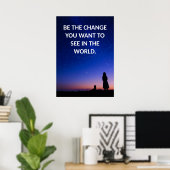 Ändern Sie motivierend Zitate Poster (Heimbüro)