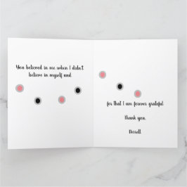 Ändern Sie niemals den Traum, ändern Sie den Ansat Dankeskarte