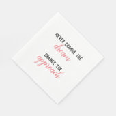 Ändern Sie niemals den Traum Serviette (Ecke)