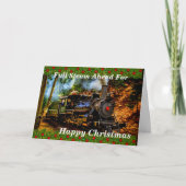 Ändern Sie Text Namen hinzufügen Dampfzug Train Gl Karte (Vorderseite)