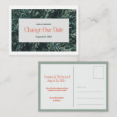 Ändern Sie unsere Date PostCard in Terracotta und  Begleitkarte (Vorne/Hinten)