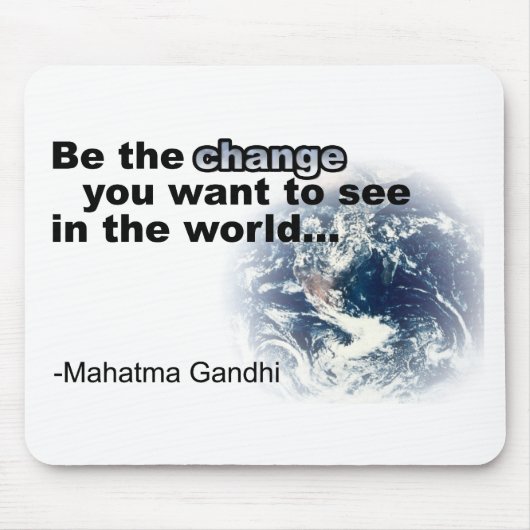 ändern Sie Weiß Mousepad (Vorne)