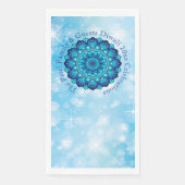Ändern Text Matching Diwali Blue Paper Handtuch Serviette (Vorderseite)