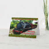 Ändern Text Namen hinzufügen Dampfzug Treue Weihna Karte (Vorderseite)