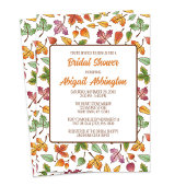 Ändern von Blätter Fall Brautparty Einladung