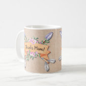 Ändern von Blume für Boho-Text hinzufügen Kaffeetasse (Vorderseite Links)
