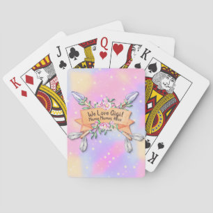 Ändern von Blume-Pfeiltasten für Gigi-Boho-Schrift Spielkarten
