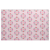 Ändern von Großmutter-Kindernamen Text rosa Blume  Stoff (Fat Quarter (45,7 x 55,9 cm))