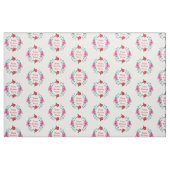 Ändern von Großmutter-Kindernamen Text rosa Blume Stoff (Fat Quarter (45,7 x 55,9 cm))
