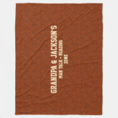 Ändern von Namen Text Großoper Mann Talk & Reading Fleecedecke (Vorderseite)