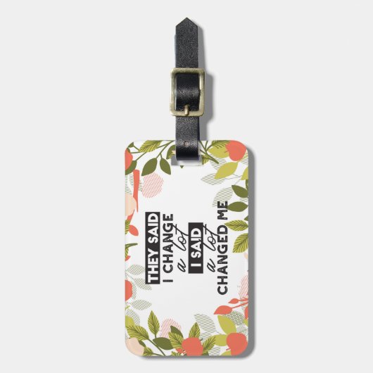 Ändern von Quotes mit dem Muster der Apfelfrucht-S Gepäckanhänger (Vorderseite vertikal)