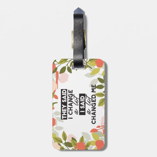 Ändern von Quotes mit dem Muster der Apfelfrucht-S Gepäckanhänger (Rückseite vertikal)