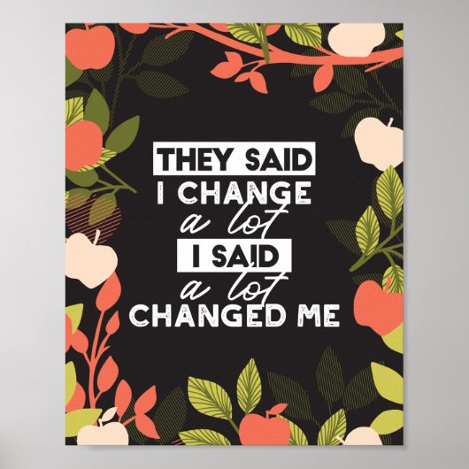 Ändern von Quotes mit dem Muster der Apfelfrucht-S Poster (Vorne)