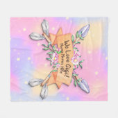 Ändern von Text-Add-Namen Boho-Blume-Pfeiltasten F Fleecedecke (Vorderseite (Horizontal))