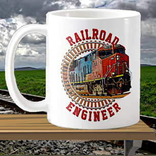 Ändern von Text Eisenbahn-Engineer Diesellokomotiv Kaffeetasse
