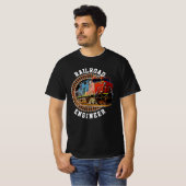 Ändern von Text Eisenbahn-Engineer Diesellokomotiv T-Shirt (Vorne ganz)