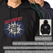 Ändern von Text, MACHINIST, nicht alle Superhelden Hoodie
