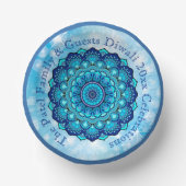 Ändern von Text-Matching Diwali Blue Pappteller (Vorderseite)