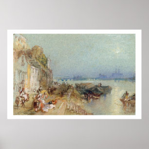 Andernach, 1817 (w/c mit Stift und schwarzer Tinte Poster