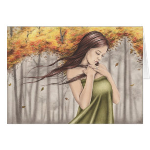 Ändernde Jahreszeit-Herbst-Gruß-Karte