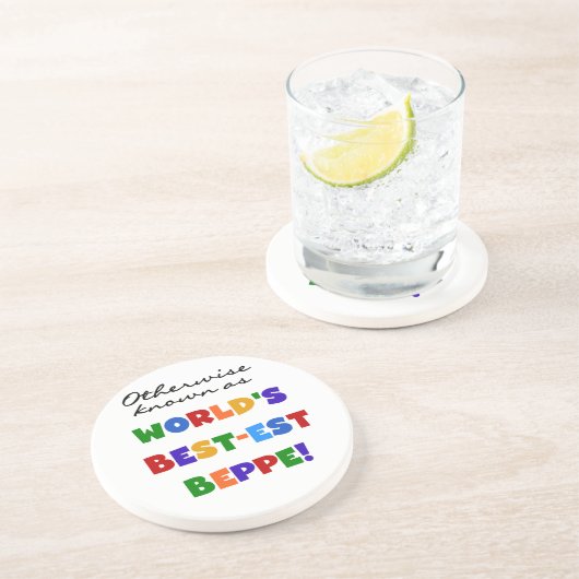 Andernfalls als beste Beppe bezeichnet Getränkeuntersetzer (Seite)