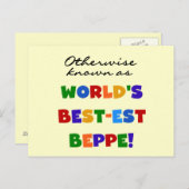 Andernfalls als beste Beppe bezeichnet Postkarte (Vorne/Hinten)
