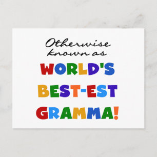 Andernfalls als beste Gramma-T - Shirt bezeichnet Postkarte