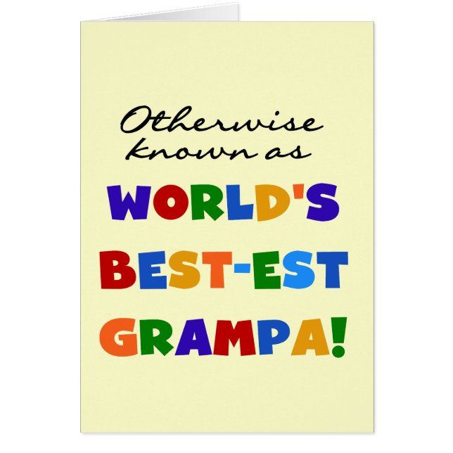 Andernfalls als beste Grampa-Hemden bezeichnet (Vorne)
