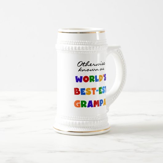 Andernfalls als beste Grampa-Hemden bezeichnet Bierglas (VorderseiteRechts)