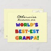 Andernfalls als beste Grampa-Hemden bezeichnet Postkarte (Vorne/Hinten)