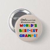 Andernfalls als beste Gramps bezeichnet Button (Vorne & Hinten)