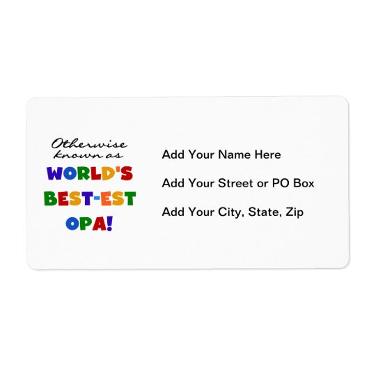 Andernfalls als beste Opa-T - Shirt und -Geschenke (Vorne)