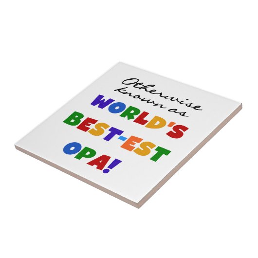 Andernfalls als beste Opa-T - Shirt und -Geschenke Fliese (Seite)