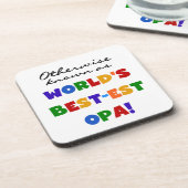 Andernfalls als beste Opa-T - Shirt und -Geschenke Getränkeuntersetzer (Linke Seite)