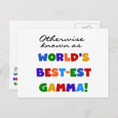 Andernfalls als die besten Gamma-Geschenke bezeich Postkarte (Vorne/Hinten)