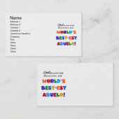 Andernfalls als die besten Geschenke von Abuelo be Visitenkarte (Vorne/Hinten)