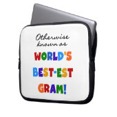 Andernfalls als die besten Gram-Geschenke bezeichn Laptopschutzhülle (Vorderseite Links)