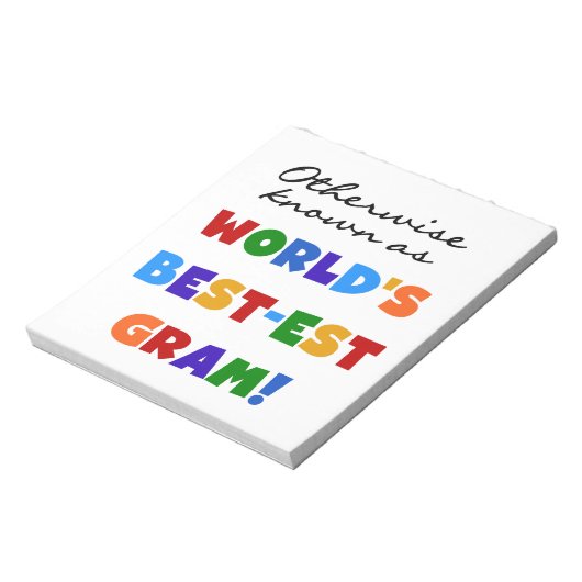 Andernfalls als die besten Gram-Geschenke bezeichn Notizblock (Rotiert)