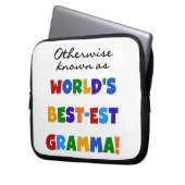Andernfalls als die besten Gramma-Geschenke bezeic Laptopschutzhülle (Vorderseite Links)